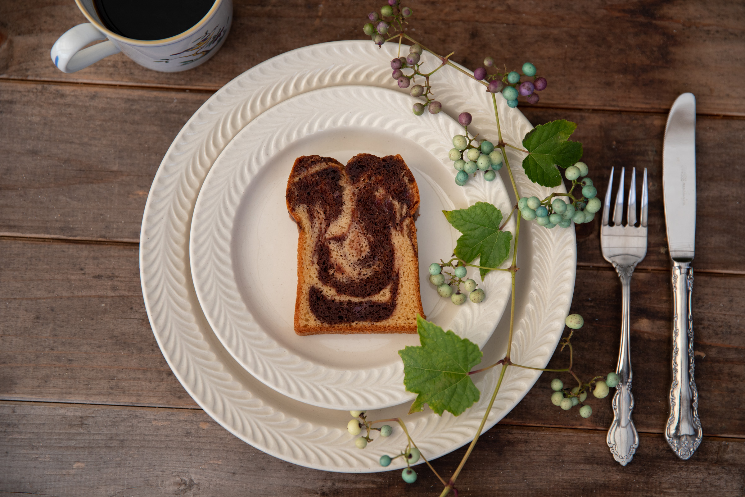 グルテンフリーマーブルケーキ